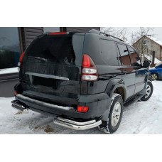 Задні подвійні куточки AK003-2 (2 шт., нерж) для Toyota Land Cruiser Prado 120 2002-2009 рр