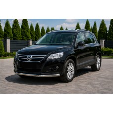 Передній захист ST008 (нерж) для Volkswagen Tiguan 2007-2016 рр