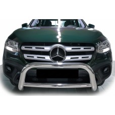 Передній захист WT005 (нерж, 60мм) для Mercedes X class 2017-2020 рр