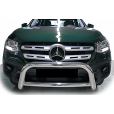 Передній захист WT005 (нерж, 60мм) для Mercedes X class 2017-2020 рр