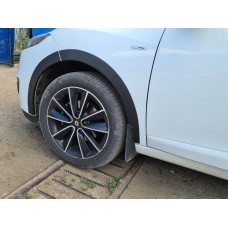 Накладки на арки (8 шт, чорні) HB – метал для Renault Megane III 2009-2016 рр