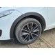 Накладки на арки (8 шт, чорні) SW, ABS - пластик для Renault Megane III 2009-2016 рр
