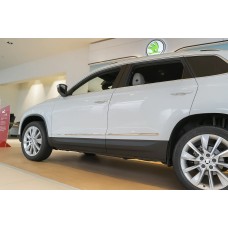 Молдинг дверей (нерж) для Skoda Karoq 2018- гг