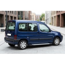 Бокові пороги Allmond Grey (2 шт., алюм.) для Citroen Berlingo 1996-2008 рр