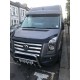 Козырек на лобовое стекло на раме V1 (черный глянец, 5мм) для Volkswagen Crafter 2006-2016 гг