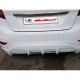 Накладка на задній бампер Meliset (під фарбування) для Ford Fiesta 2008-2017 рр
