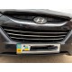Смужки на решітку радіатора (3 шт, нерж) для Hyundai IX-35 2010-2015 рр