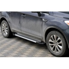 Боковые Подножки Allmond Grey (2 шт., Алюминий) для Ford Kuga 2008-2013 гг