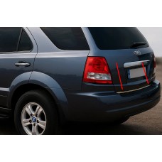 Кромка багажника (нерж.) Carmos - Турецька сталь для Kia Sorento I BL 2002-2009 рр