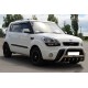 Кенгурятник (нерж) 60 мм, з написом для Kia Soul I 2008-2013 рр