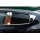 Молдинг дверних стійок (8 шт, нерж) для Nissan Juke 2010-2019 рр