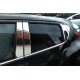 Молдинг дверних стійок (8 шт, нерж) для Nissan Juke 2010-2019 рр