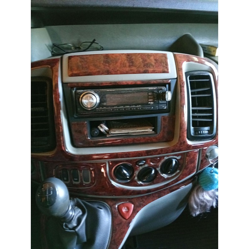 Накладки на панель Чорний для Nissan Primastar 2002-2014 рр Накладки на панель Чорний для Nissan Primastar 2002-2014 рр