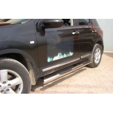 Бічні труби (2 шт., нерж.) для Nissan Qashqai 2007-2010 рр