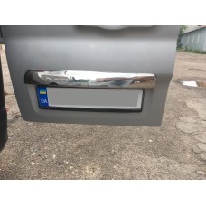 Планка над номером (нерж) Carmos - Турецька сталь для Nissan NV300/Primastar 2016-рр