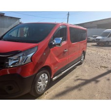 Бічні труби (2 шт., нерж.) 60 мм, довга база для Nissan NV300/Primastar 2016-рр