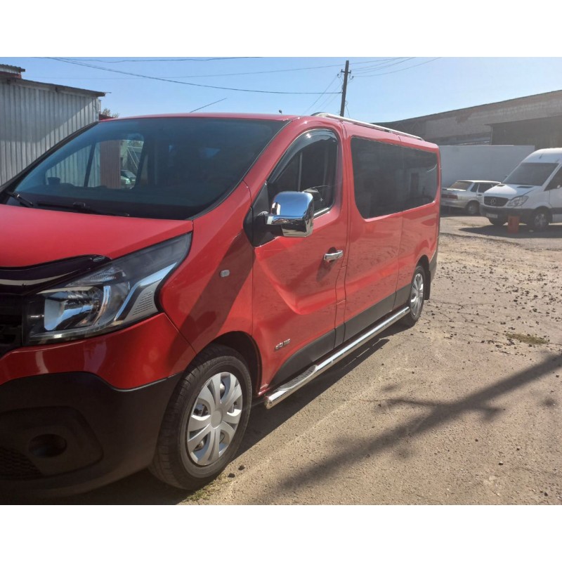 Бічні труби (2 шт., нерж.) 60 мм, довга база для Nissan NV300/Primastar 2016-рр