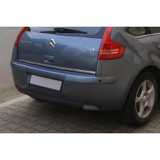 Накладка нижньої кромки кришки багажника (нерж.) для Citroen C-4 2004-2010 рр
