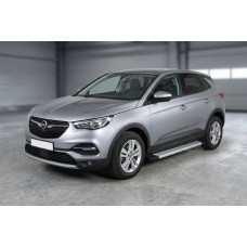 Боковые Подножки Maya V2 (2 шт., Алюминий) для Opel Grandland X 2017- гг