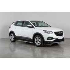 Боковые Подножки Maydos V2 (2 шт, Алюминий и Нержавейка) для Opel Grandland X 2017- гг