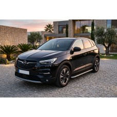 Боковые Подножки Maydos V1 (2 шт., Алюминий и Нержавейка) для Opel Grandland X 2017- гг