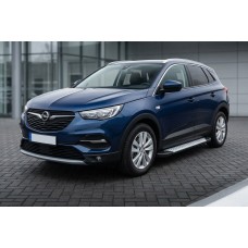 Боковые Подножки Allmond Grey (2 шт, Алюминий) для Opel Grandland X 2017- гг