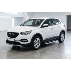 Боковые Подножки RedLine V1 (2 шт, Алюминий) для Opel Grandland X 2017- гг