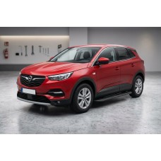 Бокові пороги Bosphore Black (2 шт., алюміній) для Opel Grandland X 2017- рр