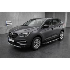 Боковые Подножки Bosphore Grey (2 шт., Алюминий) для Opel Grandland X 2017- гг