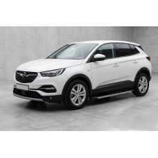 Боковые Подножки Maya V1 (2 шт., Алюминий) для Opel Grandland X 2017- гг
