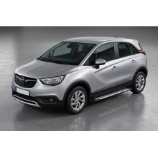 Боковые Подножки Line (2 шт., Алюминий) для Opel Crossland X 2017-2024 гг