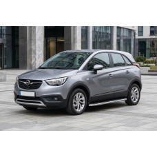 Боковые Подножки Maydos V1 (2 шт., Алюминий и Нержавейка) для Opel Crossland X 2017-2024 гг