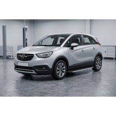 Боковые Подножки Maya V1 (2 шт., Алюминий) для Opel Crossland X 2017-2024 гг