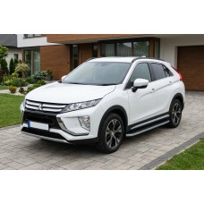 Бокові пороги Tayga (2 шт., алюміній) для Mitsubishi Eclipse Cross 2017- рр