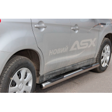 Бічні труби BB002 (2 шт., нерж.) для Mitsubishi Eclipse Cross 2017- рр