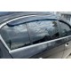 Ветровики с хромированным молдингом SD (4 шт, EU, HIC) для Volkswagen Passat B7 2012-2015 гг