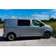 Боковые Подножки Allmond Black (2 шт., Алюминий) XL - Удлиненная база для Citroen Jumpy/Dispatch 2017- гг