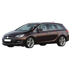 Повна окантовка стекол (Sport Tourer, 12 шт, нерж) для Opel Astra J 2009-2015 рр