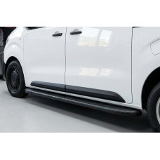 Бокові пороги Bosphorus Black (2 шт., алюміній) M - Середня база для Citroen SpaceTourer 2016- рр