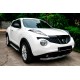 Боковые Подножки Allmond Grey (2 шт., Алюминий) для Nissan Juke 2010-2019 гг