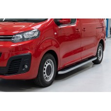Боковые Подножки Tayga Grey (2 шт., Алюминий) XS - Короткая База для Toyota Proace 2016- гг