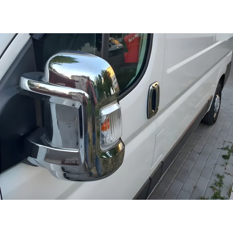 Накладки на Зеркала (2 шт, пластик) для Peugeot Boxer 2006-2025 гг