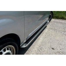 Боковые Подножки Allmond Black (2 шт., Алюминий) M - Средняя Колесная База для Peugeot Expert 2017- гг