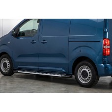 Бокові пороги Line (2 шт., алюміній) M - Середня база для Citroen SpaceTourer 2016- рр