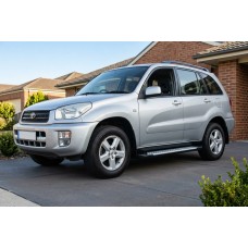 Бокові пороги Allmond (2 шт., алюміній) для Toyota Rav 4 2001-2005 рр