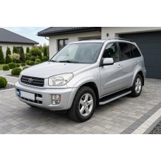 Бокові пороги Tayga (2 шт., алюміній) для Toyota Rav 4 2001-2005 рр