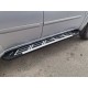Боковые пороги Sunrise (2 шт., алюминий) для Mitsubishi Pajero Sport 2008-2015 гг