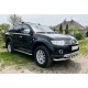 Бокові пороги Maydos V2 (2 шт., алюміній -2025 нерж) для Mitsubishi Pajero Sport 2008-2015 рр
