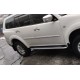 Бокові пороги Maydos V2 (2 шт., алюміній -2025 нерж) для Mitsubishi Pajero Sport 2008-2015 рр