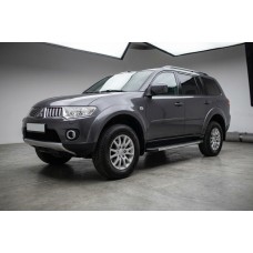 Боковые Подножки Duru (2 шт., Алюминий) для Mitsubishi Pajero Sport 2008-2015 гг